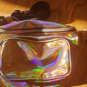 Holographic Pink Fanny Pack Bum Bag